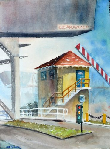 Poland St. Bridge<br>original watercolor painting, 18" x 24"<br>$275.00, S/H $26.00