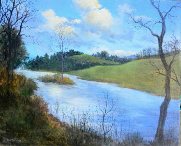Along the Cane River<br>original acrylic on stretched canvas<br>$995.00, S/H $45.00