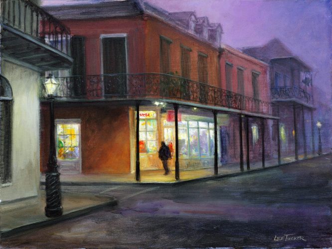 Decatur Street<br>hand embellished giclee, 18" x 24" on stretched canvas<br> $875.00 S/H $45.00