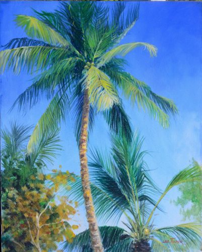 Palm<br>original acrylic on stretched canvas<br>24"x30",$2700.00, S/H $45.00