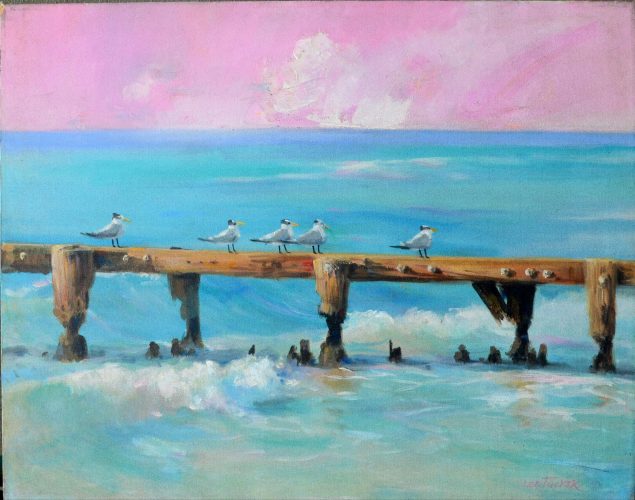Terns <br>$original acrylic 24"30" on stretched canvas<br>$2500.00 S/H $45.00
