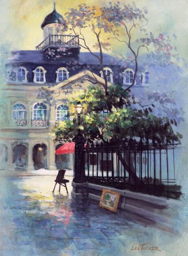 The Cabildo<br> giclee painting hand embellished by the artist<br>24"x30" stretched canvas, $650.00, S/H $45.00