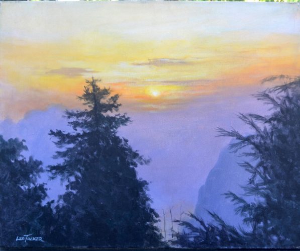 Allison Sunrise<br>giclee painting hand embellished on stretched canvas 24" x 30"<br>$650.00, S/H $45.00