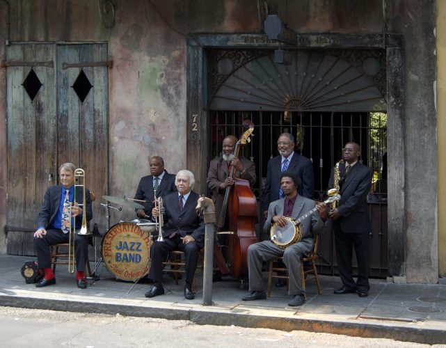 Preservation Jazz Hall Band<br>limited edition photo, signed and numbered<br>11"x14" 110.00, 16" x 20" 165.00, S/H $18.00